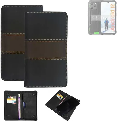 Produktbild von K-S-Trade Hülle Handyhülle kompatibel mit Blackview BV5300 Schutzhülle Walletcase Bookstyle Tasche Schutz Case Handytasche Wallet Cover Kunstleder
