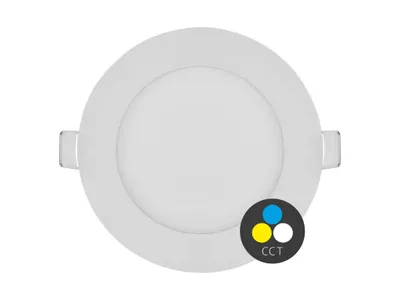 Obrázek produktu pro T-LED Bílý vestavný LED panel kulatý 120mm 6W 24V CCT 102200