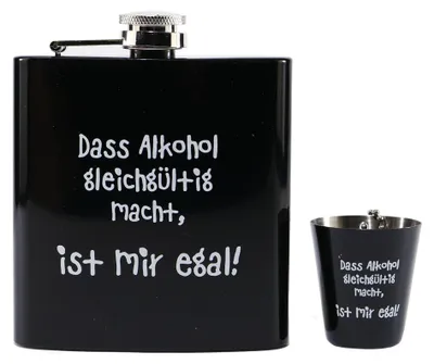 Produktbild von Flachmann Set "Ist mir egal"