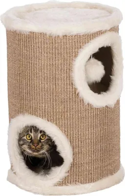 Produktbild von TRIXIE Kratztonne Edoardo - taupe/creme - 50 cm