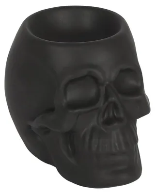 Produktbild von Schwarzer Totenschädel als Teelicht Duftöl Lampe