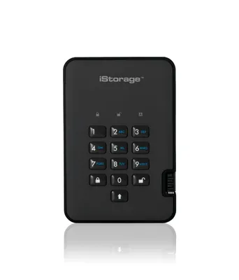 Produktbild von iStorage diskAshur 2 - 2000 GB - 3.2 Gen 1 (3.1 Gen 1) - 5400 RPM - Schwarz