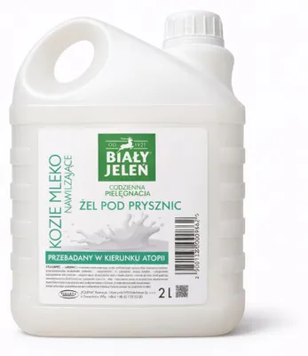Immagine prodotto di Gel doccia al latte di capra bianco Jeleń, ricambio, 2 l