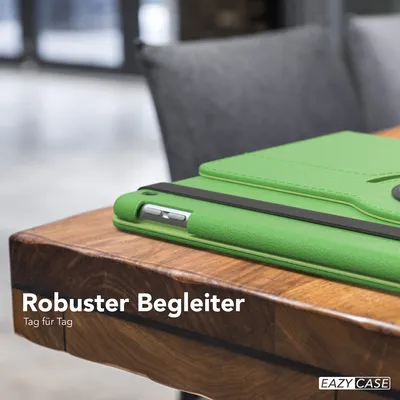 Produktbild von EAZY CASE - Tablet Hülle für Apple iPad 10,2" (2019, 2020, 2021) Schutzhülle, Tablet Case 360° drehbar in Grün
