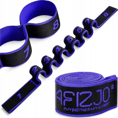 Produktbild von 4FIZJO Dehnband, 90x4,2x0,2 cm, Baumwolle/Latex, Schwarz/Violett