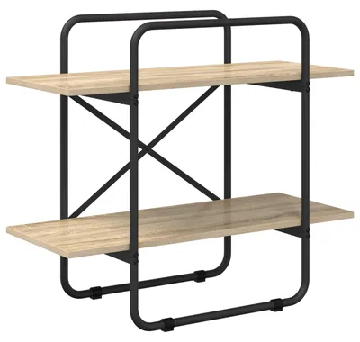 Productafbeelding van Boekenkast, 2 niveaus, 60 x 35 x 70 cm, melaminefineer Sonoma-eik