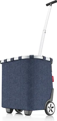 Produktbild von reisenthel carrycruiser, Einkaufstrolley, Herringbone Dark Blue, 40 L, OE4113