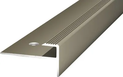 Produktbild von Prinz Treppenkante mit Einschub Alu Edelstahl matt gelocht 30 x 15 x 1000 mm