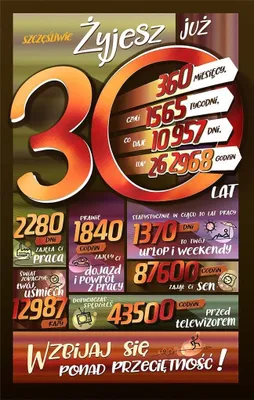 Image de Carte de vœux d'anniversaire 30 ST01 - (Cartes de vœux et cartes postales, anniversaire)