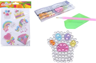 Produktbild von Kreatives Set Diamantaufkleber mit Strasssteinen MIX