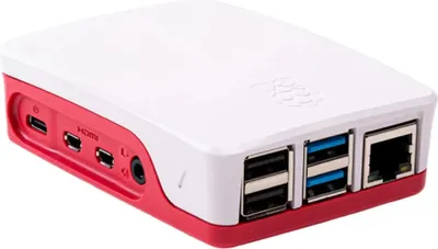 Image de Raspberry Pi Pi 4 Case Red White (RPI4 CASE RED/WHITE)