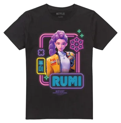 Productafbeelding van K-Pop Demon Hunters - T-shirt voor heren/dames, uni model, TV43563 (maat M) (zwart)