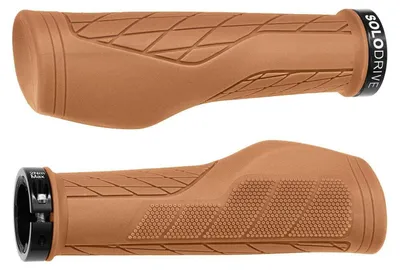 Immagine prodotto di Manopole per bicicletta, ergonomiche, antiscivolo, in gomma, sistema di bloccaggio singolo, compatibili con attacchi da 22,2 mm