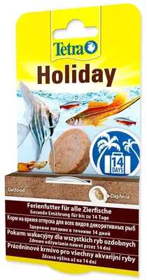 Obrázek produktu pro Tetra Holiday, Akvarijní ryby, Krmivo pro rybičky na dovolenou, Tableta, 0,3 kg, 1 kusů