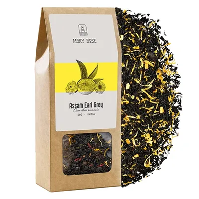 Image de Mary Rose - Thé noir Assam Earl Grey - 50 g