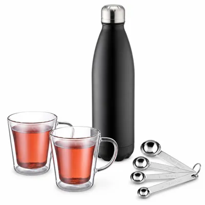 Productafbeelding van Karl Weis theeset met thermosfles, 2 bekers en thelepelset