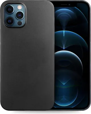 Produktbild von Hülle für Apple iPhone 12 Pro Max, Schwarz, solide Rückseite, dünne Hülle