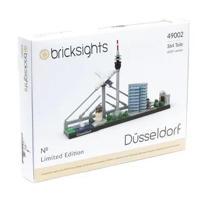 Produktbild von 49002 - Düsseldorf, bricksights Set, mit lfd. Seriennummer, aus original LEGO Steinen - NEU /OVP