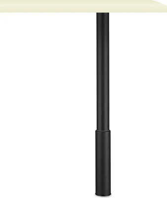 Produktbild von Stützfuß TRAMPOLO 1 rund - Höhe 920–1100 mm - schwarz matt geperlt