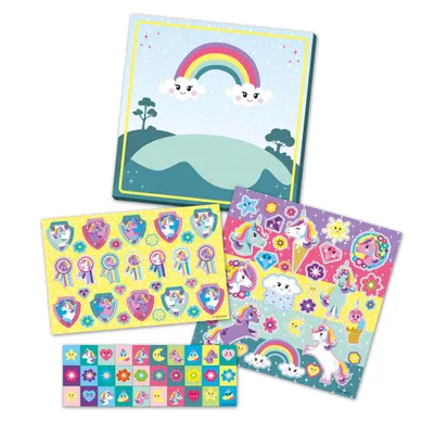 Productafbeelding van Totum Unicorn Sticker set, 3 stuks, meerkleurig