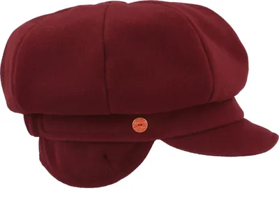 Mayser 8-teilige Ballonmütze Camilla Plus mit Ohrenklappen in rot