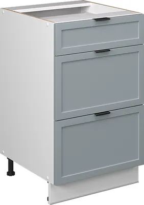 Zdjęcie produktu dla Szafka dolna do kuchni Vicco Fame-Line Jasnoniebiesko-szary 50 cm bez blatu roboczego, Model 50981