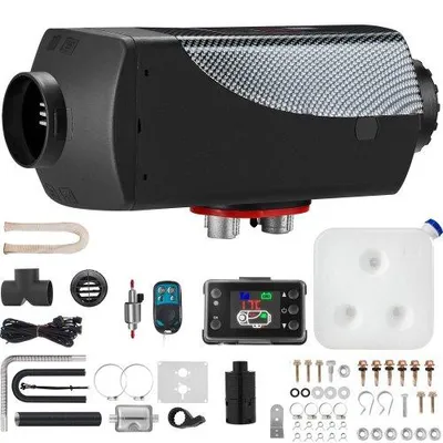 Obrázok produktu pre VEVOR 12V dieselový ohrievač s výkonom 5-8 kW, vybavený LCD ovládačom, diaľkovým ovládaním a ďalším príslušenstvom, 12V parkovací ohrievač s výkonom 8 kW