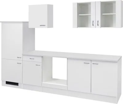 Produktbild von Flex Well Küchenzeile ohne Geräte Wito 270 cm weiß matt zerlegt Variante reversibel 00010012