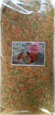 Produktbild von MIBO Gartenteich Mix Teichfutter Flocke Sticks Gammarus Pellets 10 kg