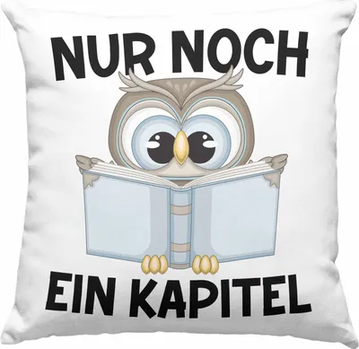Produktbild von Trendation - Lesen  Deko-Kissen mit Füllung 40x40 Leseratte Geschenkidee Buch Leser Deko-Kissen mit Füllung 40x40 mit Spruch Bücherwurm Nur Noch Ein Kapitel (Rosa)