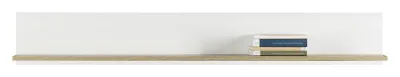 Produktbild von Furniture24 Hängeregal Wandregal Wandboard Irma Im11 Eiche/Weiß Hochglanz