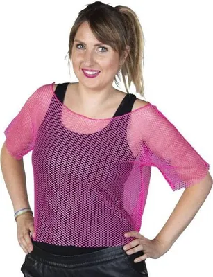 Produktbild von Netzoberteil - für Damen - pink