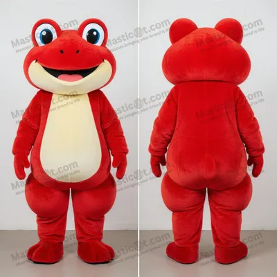 Produktbild von Karmesinrot MASTICOT verspielte Frosch-Maskottchen