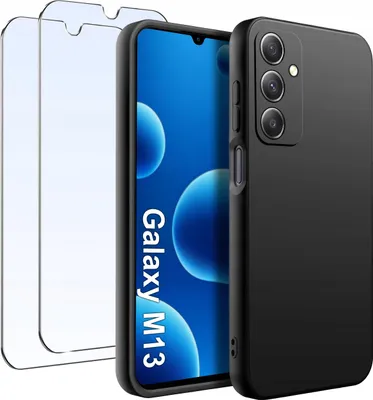 Zdjęcie produktu dla ZESTAW Etui do Samsung M13 Matowe Silikon Slim + 2 SZTUKI SZKŁO