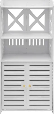 Immagine prodotto di Mobiletto da bagno - Mobiletto laterale per WC - 90x40x25 cm - PVC - Capacità di carico: 2,5–3 kg - Bianco