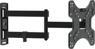 Produktbild von Schwenkbare TV-Wandhalterung 15-47 Zoll - VESA 75x75/100x100/200x200 - Neigbar und drehbar - Max. 30 kg - Kabelmanagement - Schwarz [39697B]