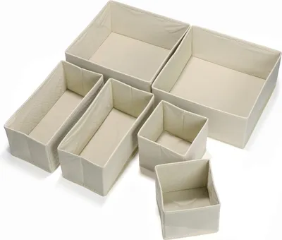 Produktbild von Praktisches Set von 6 faltbaren Ladeorganisatoren für Kleiderschrank und Aufbewahrung