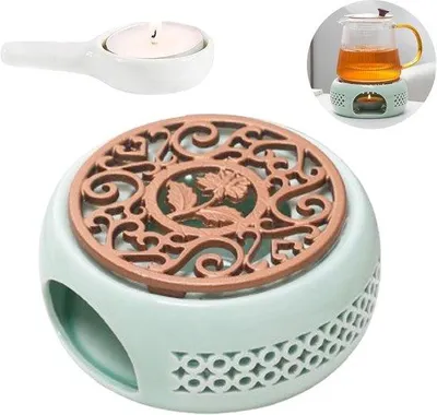 Zdjęcie produktu dla Zielony porcelanowy czajniczek