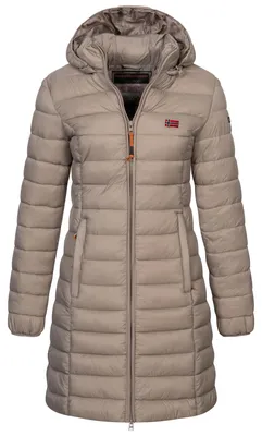 Produktbild von Winter Jacke Steppjacke Parka Lange Kapuzenjacke Steppmantel Outdoor