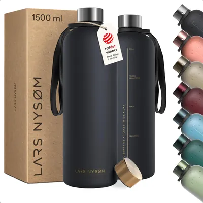 Obrázok produktu pre Fľaša na nápoje, 1,5 l, vhodná aj pre sýtené nápoje – fľaša na vodu z materiálu Tritan