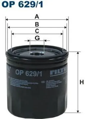 Produktbild von FILTRON ?lfilter OP629/1