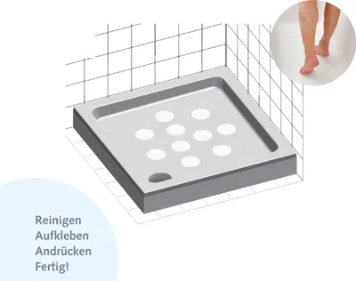 Produktbild von Variosafe Rutschschutz Klebepads - Sicherheit in der Badewanne und Dusche