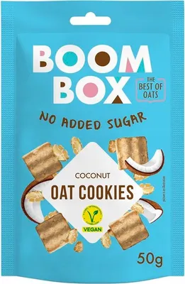 Zdjęcie produktu dla Ciastka owsiane z kokosem Boom Box 50 g