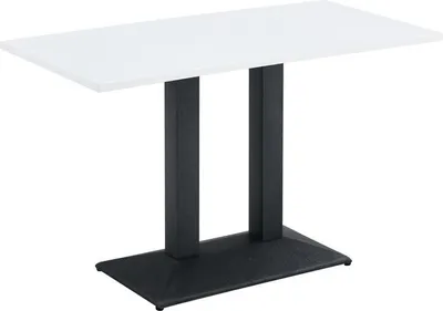 Obrázek produktu pro Kondela Jídelní bistro stůl Rinaldo Typ 2 120x60 cm - bílá / černá