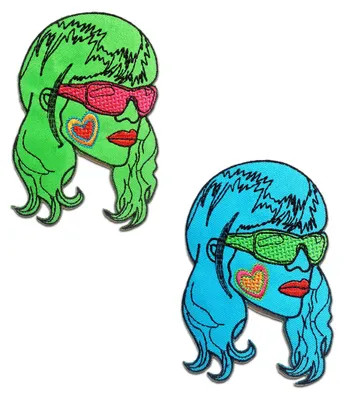 Obrázok produktu pre Sassy Girl Fashion - nažehľovacia nášivka, nažehľovacia aplikácia, nášivky, záplaty, na nažehlenie, veľkosť: 8,7 x 12,9 cm