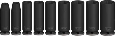 Produktbild von PRO Impact Steckschlüsselsatz Set, 3/8", tief, 9-tlg.