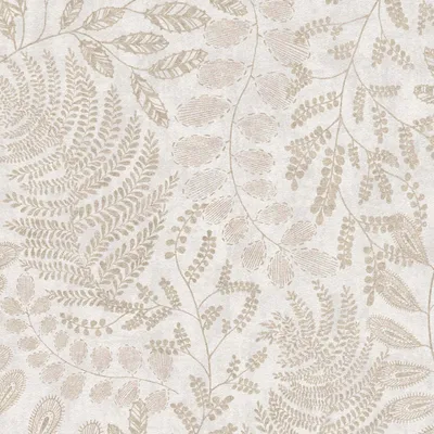 Image de Profhome 388302-GU Papier peint nature floral satiné crème or 5,33 m2