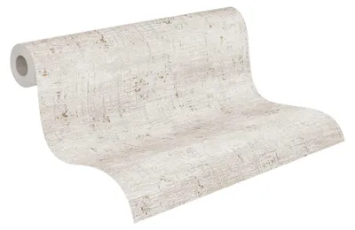 Produktbild von Livingwalls Struktur-Vliestapete – Grau, Creme, Beige – 10,05 x 0,53 m