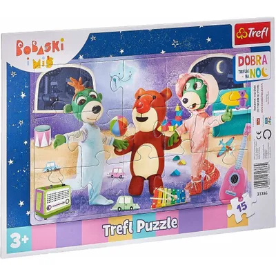 Obrázek produktu pro Puzzle Dobrou noc, Treflici: Čas jít spát 15 dílků