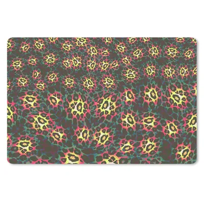Produktbild von MuchoWow® Schreibtischunterlage Leopard - Bunt - Design 60x40 cm - XXL Mauspad - Großes Mauspad